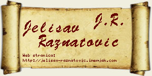Jelisav Ražnatović vizit kartica